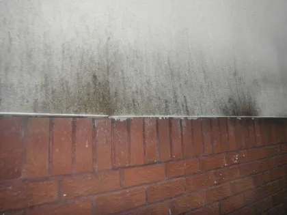 image of Specialist Cleaning of K-rend Render before cleaning Chester cheshire. www.cleaning-service.uk.com