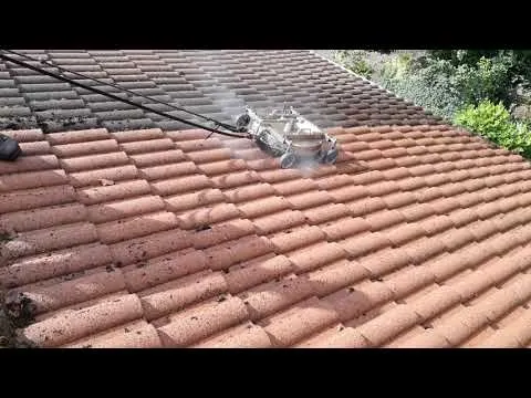 Image of roof cleaning company in Ormskirk Lancashire www.cleaning-service.uk.com