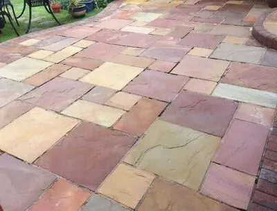 Indian sandstone cleaned and sealed by a company in Chester Cheshire