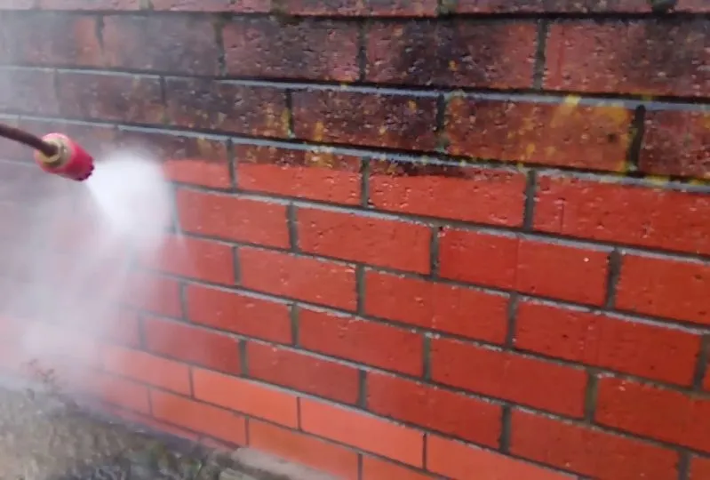 brick cleaning company in Liverpool Merseyside removing black stains from brickwork